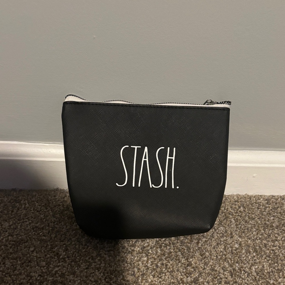 Rae Dunn Black Cosmetic Bag